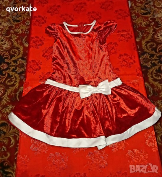 Детска Коледна рокля , снимка 1