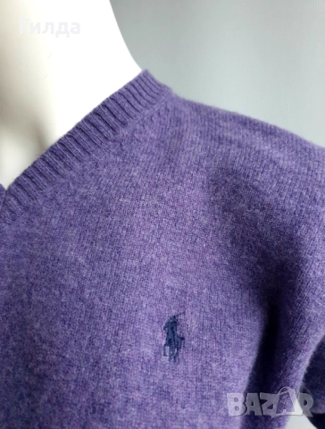 POLO Ralph Lauren 100% вълна пуловер S, снимка 8 - Блузи с дълъг ръкав и пуловери - 52770338