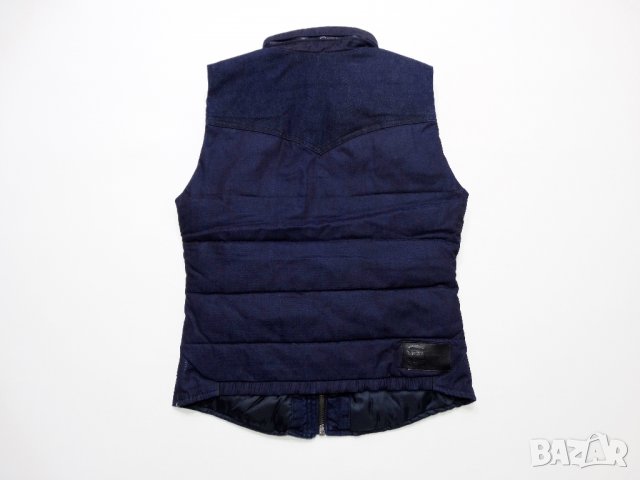 	G-star Tailor Padded Sleeveless Denim Vest Дамско Дънково Яке без Ръкав Размер М, снимка 13 - Якета - 30247075