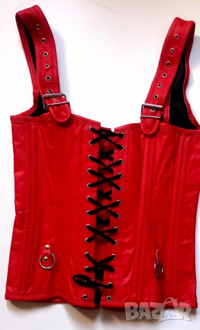 Кожен дамски оригинален готик корсет, снимка 8 - Корсети, бюстиета, топове - 51554593