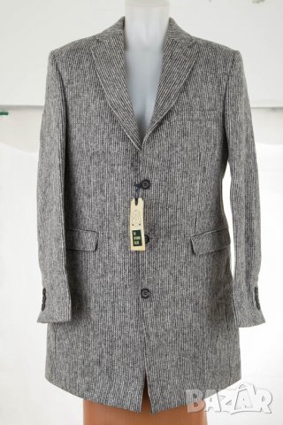 Мъжко зимно палто в сив меланж марка Sir Raymond Tailor - M, снимка 2 - Палта - 30832931
