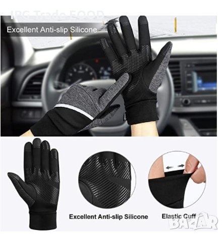 Унисекс / Unisex зимни ръкавици Anti-slip / Touch screen - Размер L, снимка 4 - Ръкавици - 30790039