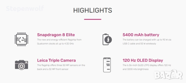 Нов Xiaomi 15 12/256 черен; 6.36" OLED; 3x50mpx Leica; SD8 Elite; 5400mAh, снимка 4 - Xiaomi - 52280869