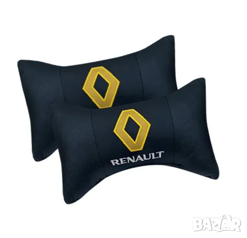 възглавнички за автомобил Renault Рено бродирани Кожа 2 броя