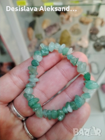 Гривна със зелен авантюрин, много изгодно 