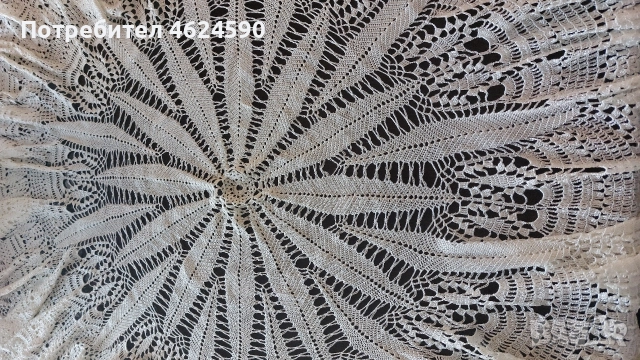 Кръгла покривка, снимка 2 - Покривки за маси - 52920093