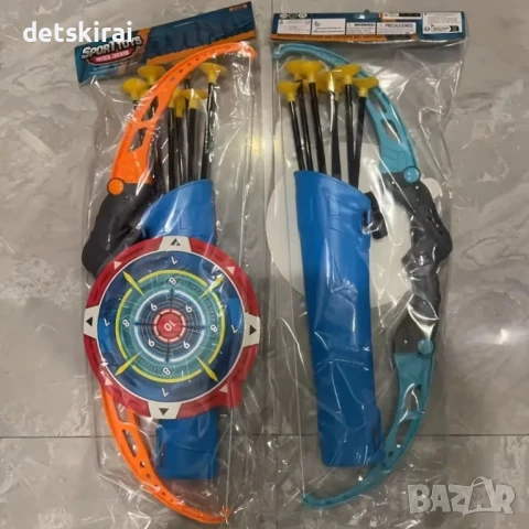 Лък с 8 бр стрели с вендузи и мишена, снимка 7 - Образователни игри - 50943916