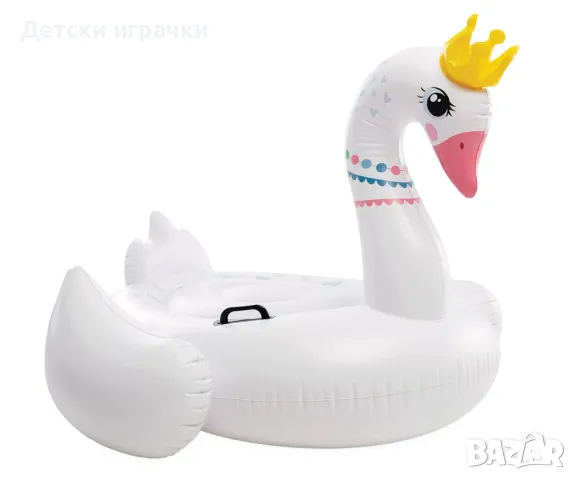 Надуваема играчка INTEX Величествен лебед, 142 х 137 х 99 см, дюшек , снимка 4 - Надуваеми играчки - 50394509