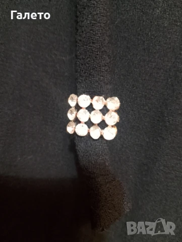 Дълга черна пола с колан с орнамент , снимка 5 - Поли - 50834493