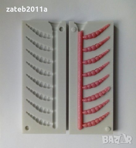 ФОРМИ ЗА СИЛИКОНОВИ ПРИМАМКИ, снимка 2 - Стръв и захранки - 31986013