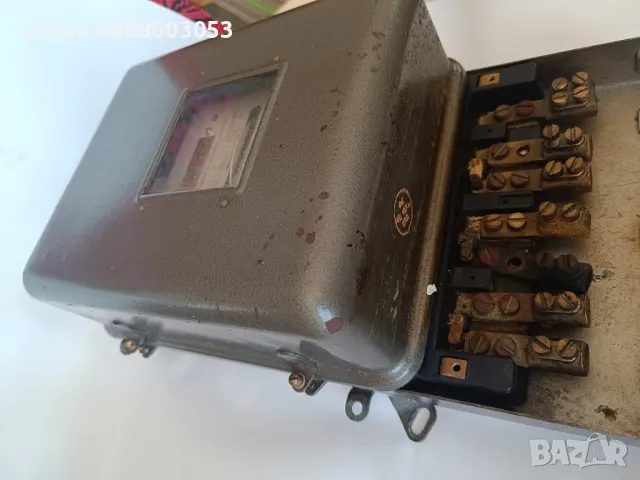 Стар трифазен Промишлен Електромер.1979г, снимка 2 - Други машини и части - 49683953