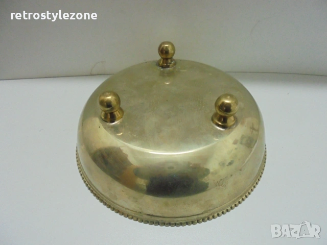 № 8464 Винтидж бронзова купичка на крачета, снимка 4 - Други ценни предмети - 53206596