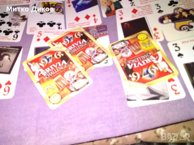 Карти  Trivia Challenge 1976г. маркови нови 52+ жокери , снимка 3 - Карти за игра - 49106262