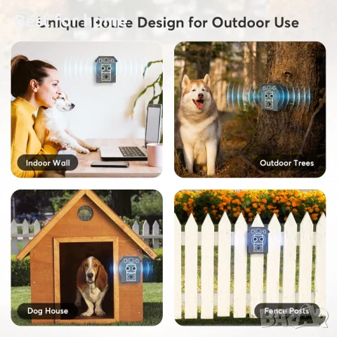  Bubbacare Устройство против лай- 3 нива на възпиране на кучета, снимка 6 - За кучета - 50642727