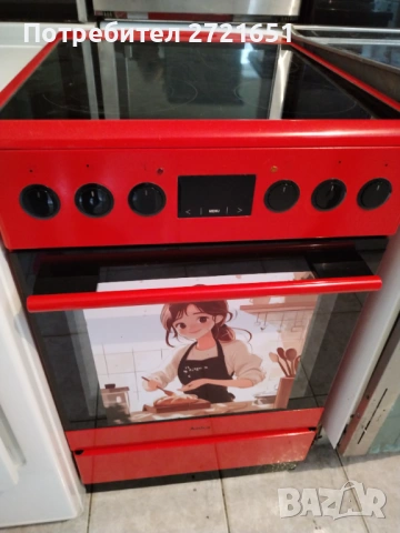 Червена готварска печка