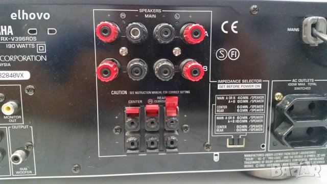 Ресивър Yamaha RX-396RDS -1, снимка 9 - Ресийвъри, усилватели, смесителни пултове - 30034782