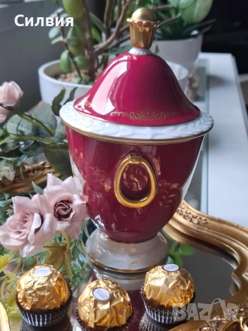 Купа с капак , снимка 3 - Антикварни и старинни предмети - 52921404