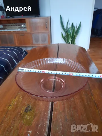 Стара стъклена фруктиера #9, снимка 3 - Други ценни предмети - 49083673