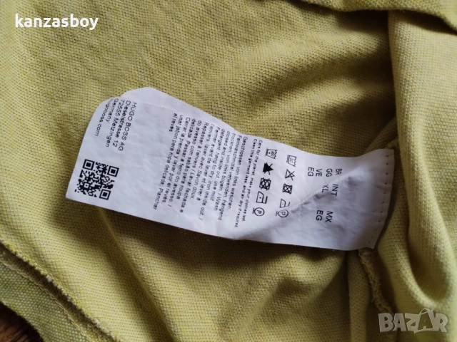 BOSS Mens PeOxford Oxford-Cotton Polo Shirt with Logo Badge - мъжка тениска р-р XL, снимка 7 - Тениски - 52334901