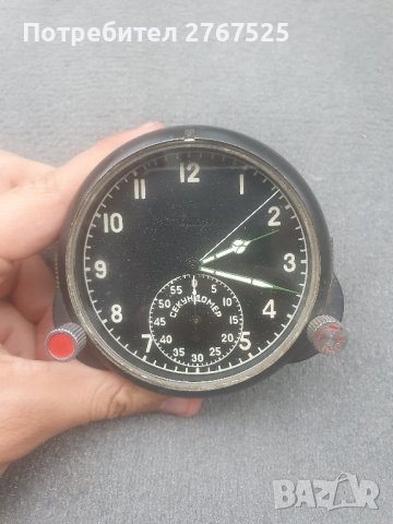 Авиационен Часовник от изтребител МИГ 21 25 29  СУ, снимка 2 - Антикварни и старинни предмети - 42330805
