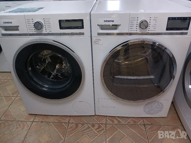 Комплект пералня и сушилня Siemens IQ 800 Edition 8кг А+++ Made in Germany 2 години гаранция!, снимка 4 - Перални - 50637468