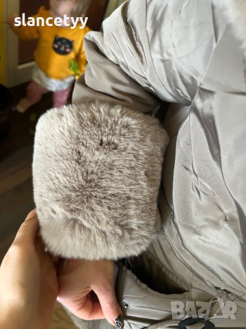 Двулицево яке/парка в бежов цвят, снимка 18 - Якета - 44445539