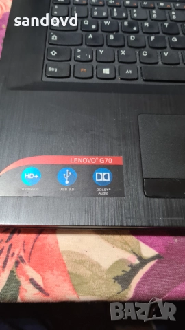 лаптоп LAPTOP LENOVO G70-70 17ин. цена140лв, снимка 3 - Лаптопи за дома - 52587321