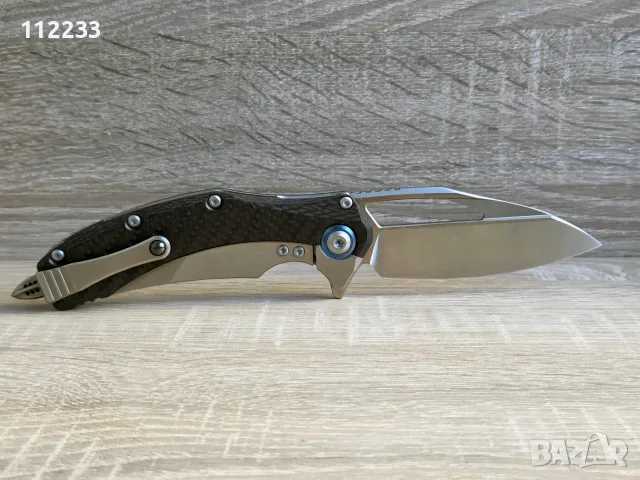 Microtech Matrix TitaniumCF Handle Hand Rubbed Satin 165C-4CFTI, снимка 9 - Ножове - 56327945