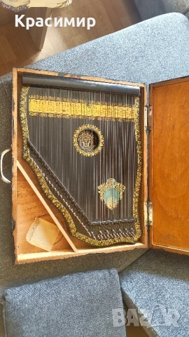 Немска Цитра 51 струни, снимка 2 - Антикварни и старинни предмети - 51387930