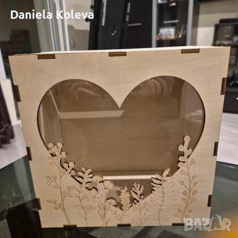 Сватбена кутия за пликове - дърво