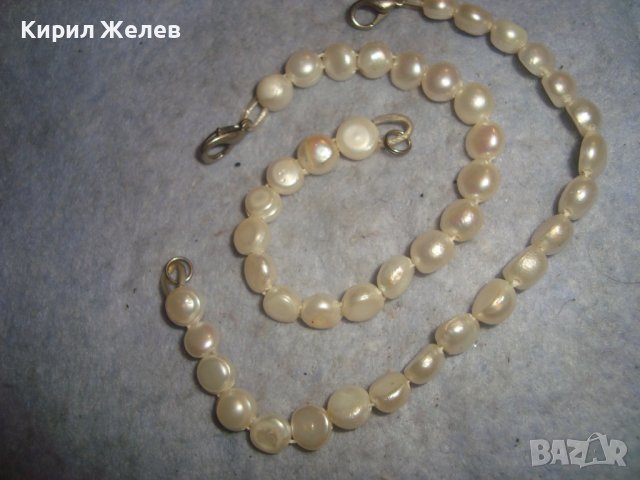 ДВЕ СТАРИ БЕЛ ЕПОК СКЪПОЦЕННИ ПЕРЛЕНИ ГРИВНИ ЕСТЕСТВЕНИ ПЕРЛИ 83571, снимка 7 - Антикварни и старинни предмети - 37793492