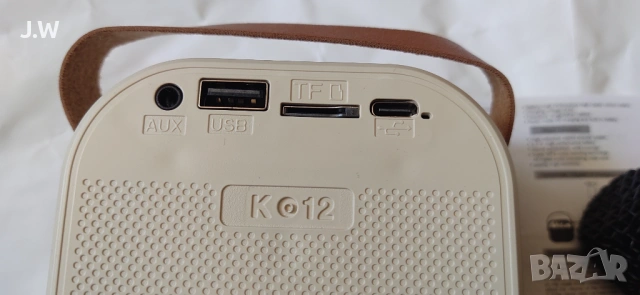 Преносим Bluetooth караоке високоговорител K12 с безжичен микрофон, снимка 7 - Bluetooth тонколони - 54225941