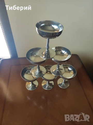 Посребрени чаши за вино , снимка 7 - Чаши - 52174461