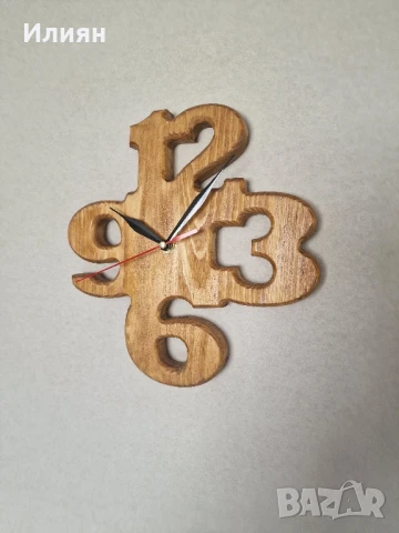 Дървен часовник, плавен механизъм, снимка 1