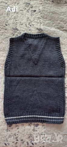 Плетен пуловер без ръкави, снимка 2 - Детски пуловери и жилетки - 34268648
