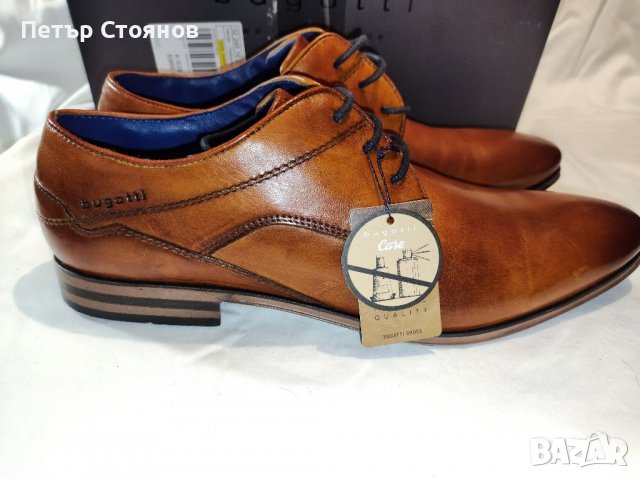 Официални мъжки обувки от естествена кожа BUGATTI №43, снимка 2 - Официални обувки - 36848013