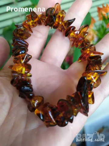 Ръчно изработени гривни от естествен Балтийски Кехлибар, снимка 5 - Гривни - 50166923