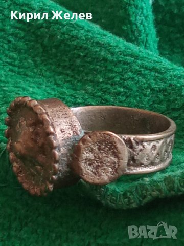 САЧАНЕН 18 ВЕК БОЛЯРСКИ МАСИВЕН ВЪЗРОЖДЕНСКИ РЯДЪК ПРЪСТЕН ЧАЙСТОРСКА РАБОТА 22642, снимка 7 - Антикварни и старинни предмети - 33046769