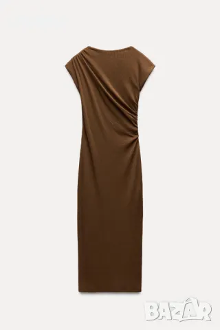 кафява рокля ZARA