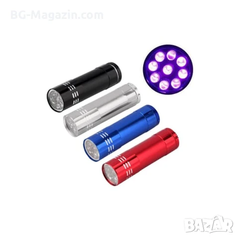 Малък UV фенер LED на батерии ув фенерче лампа за камък смола кръв урина фалшиви пари печати мощен, снимка 8 - Къмпинг осветление - 51027915