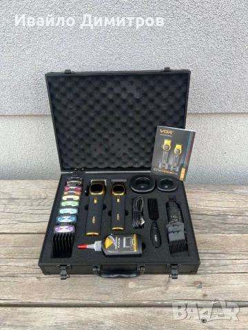 С КУФАРЧЕ!Комплект машинки за подстригване и контури-GoldSeries, снимка 6 - Машинки за подстригване - 54216871