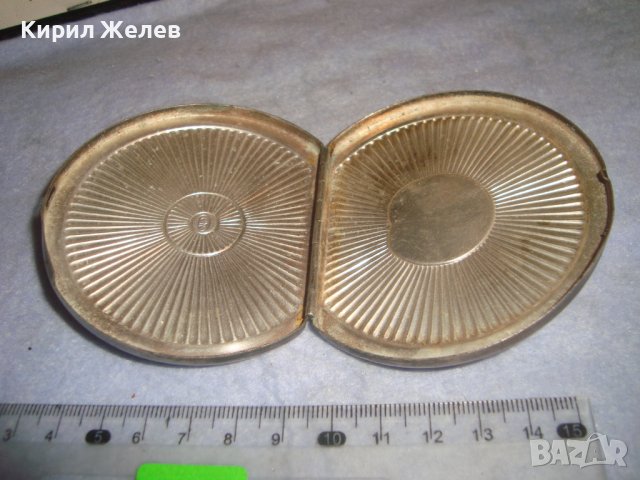 СТАРА РУСКА ПОСРЕБРЕНА РЕТРО - ВИНТИДЖ МАРКОВА ПУДРИЕРА Тип МИДА 32225, снимка 5 - Антикварни и старинни предмети - 38258904