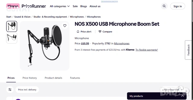 NOS 500 USB Кондензаторен Микрофон с Neumann капсула за студио подкаст и стрийминг, снимка 12 - Микрофони - 54270368