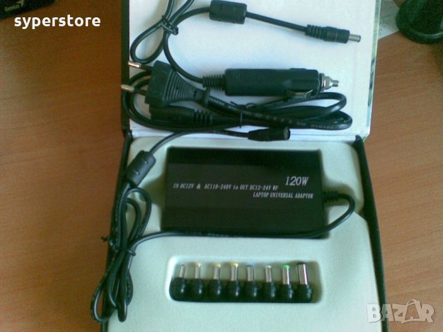 Адаптер зарядно за лаптоп 100w Meind комбинирано 220v/12v 100W Notebook power adapter зарядно,Захран, снимка 5 - Захранвания и кутии - 13066140