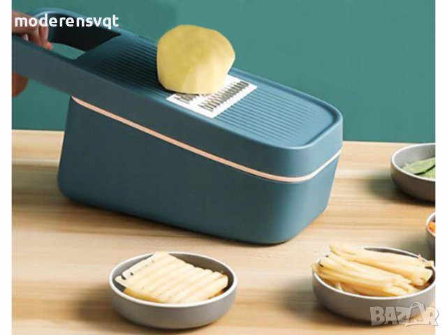 5в1 Ренде за плодове и зеленчуци слайсер с отцедител, снимка 2 - Аксесоари за кухня - 42345630