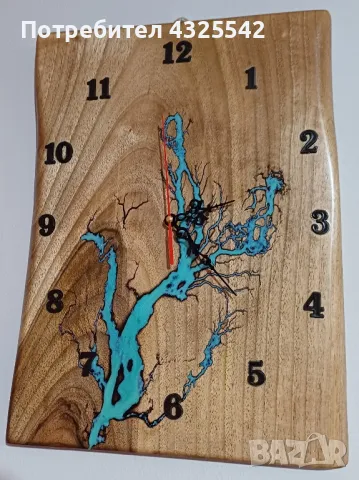 Стенен часовник от орех 