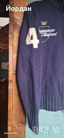 Мъжки пуловер – жилетка с цип – LA MARTINA . размер – L, снимка 6 - Пуловери - 53358555