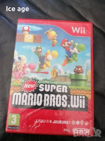 Super Mario bros Nintendo wii диск игра , снимка 1 - Игри за Nintendo - 44196538