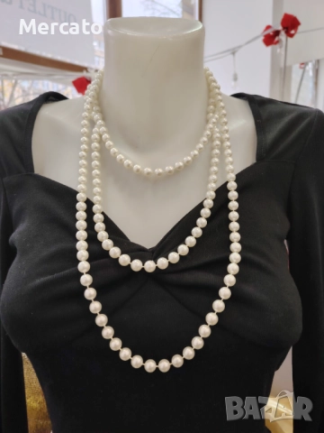 Гердан 3 реда перли АРТ №105, снимка 2 - Колиета, медальони, синджири - 52306811