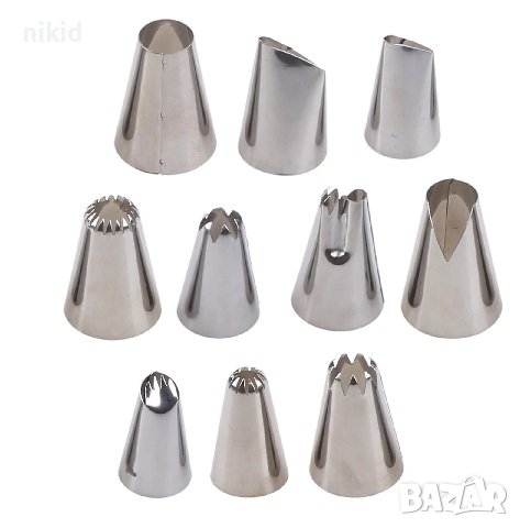 15 бр накрайник пош шприц дюза за декорация торта крем украса десерти , снимка 3 - Аксесоари за кухня - 42535625